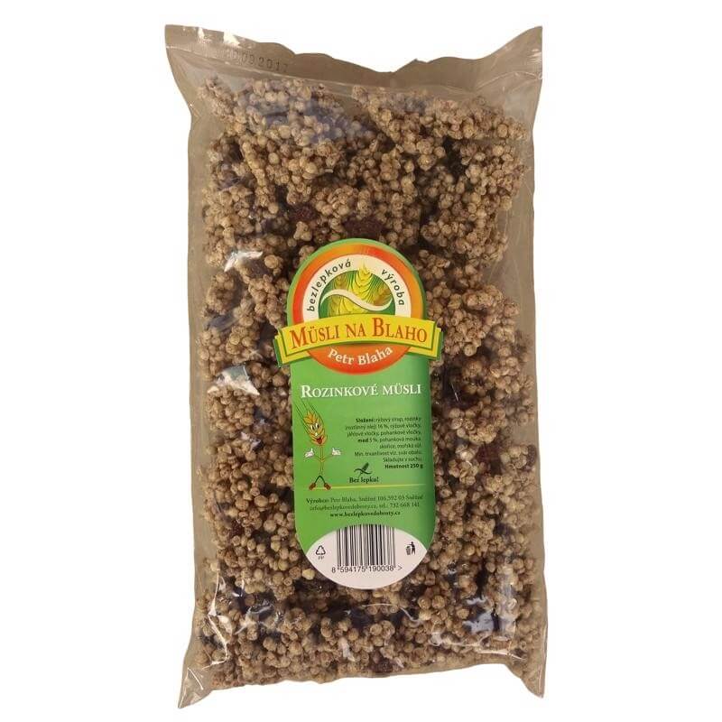 Rozinkové müsli 250 g Rozinkové müsli 250 g