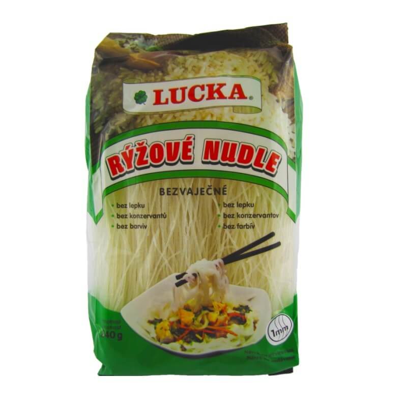 LUCKA rýžové nudle 1 mm 240 g LUCKA rýžové nudle 1 mm 240 g