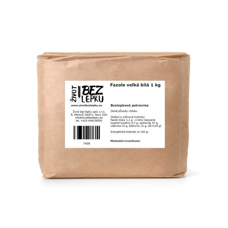 Fazuľa veľká biela 1 kg Fazuľa veľká biela 1 kg