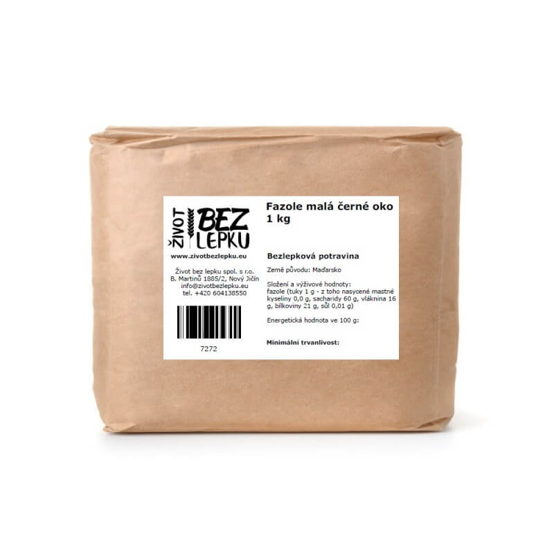 Fazole malá černé oko 1 kg Fazole malá černé oko 1 kg