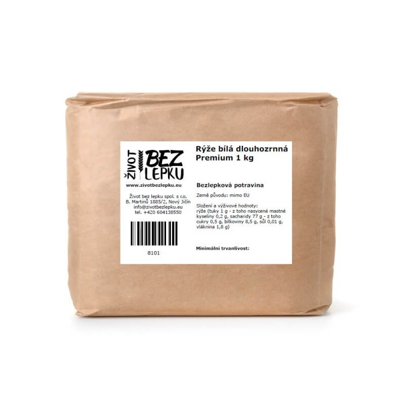 Ryža dlhozrnná lúpaná Premium 1 kg Ryža dlhozrnná lúpaná Premium 1 kg