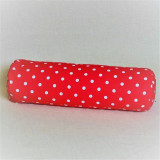 Pohankový relaxační válec 15 x 70 cm růžový puntík