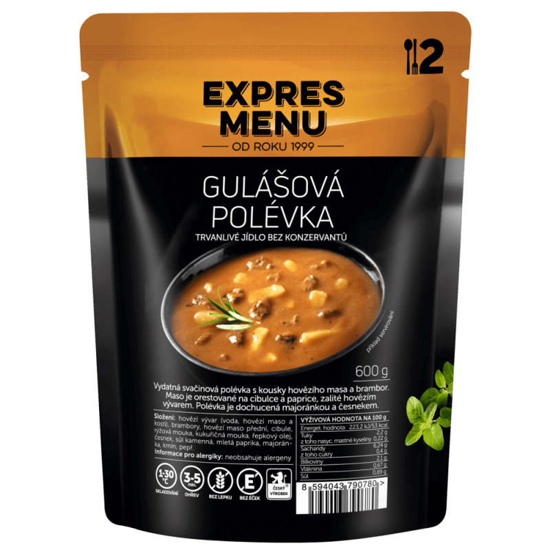 Gulášová polévka 2 porce EXPRES MENU 600 g