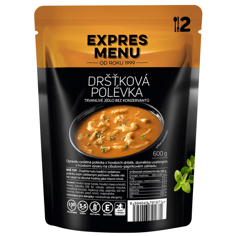 Dršťková polévka 2 porce EXPRES MENU 600 g