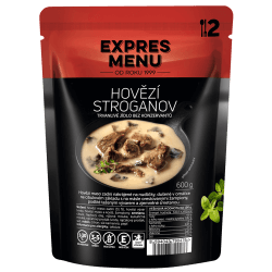Hovězí Stroganov 2 porce EXPRES MENU 600 g