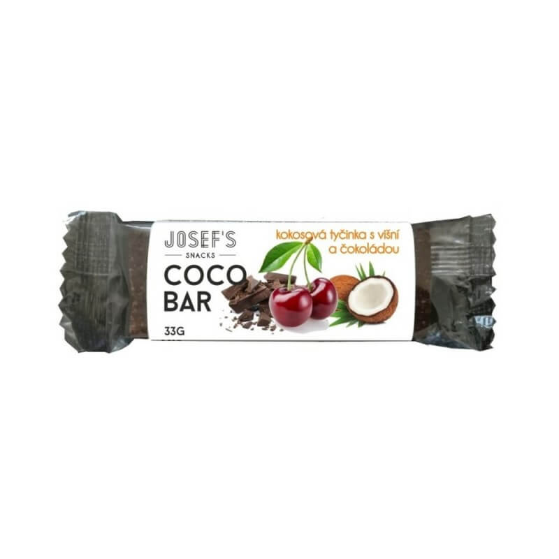 Kokosová tyčinka s višňou a čokoládou 33 g