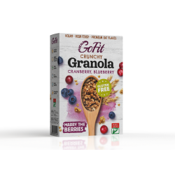 Gofit bezlepková brusnicovo-čučoriedková granola 250 g