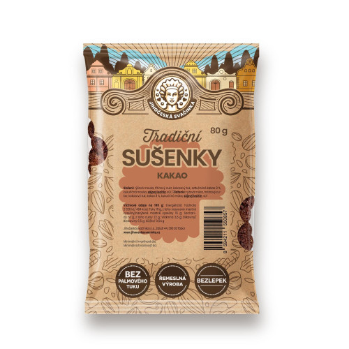 Tradičné kakaové sušienky 80g