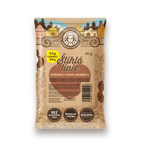 Štíhla línia kávové sušienky arabica 60g