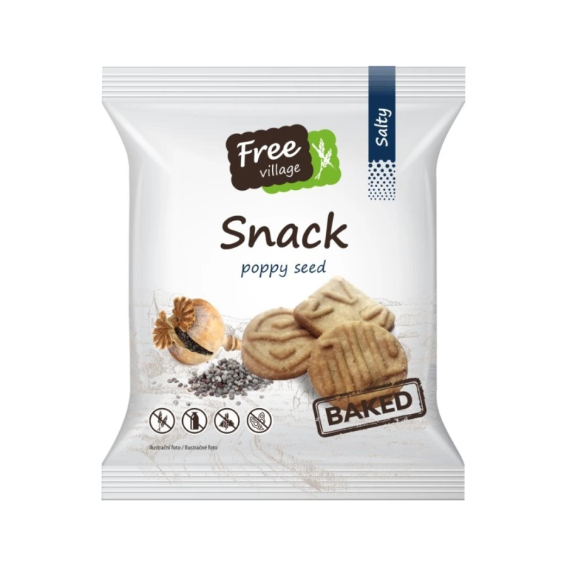 Snack slaný s mákem bezlepkový 100 g