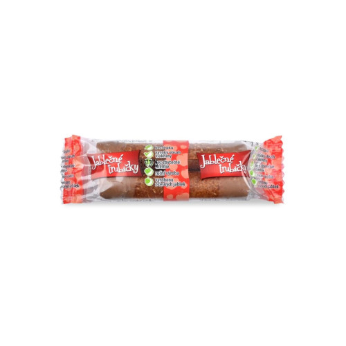 Jablečné trubičky s karobovou polevou 2ks 24g