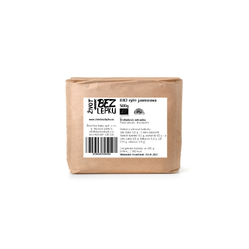 BIO jasmínová rýže 500g