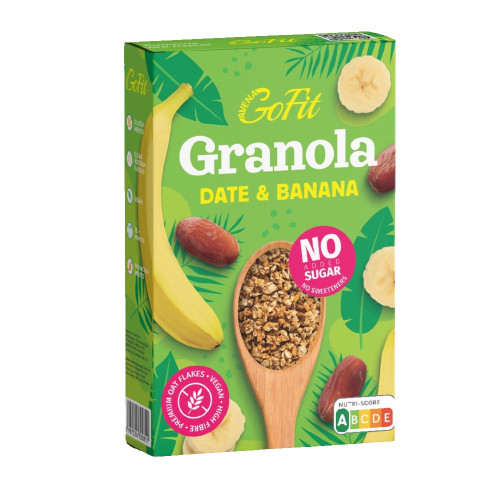 GoFit datlovo-banánová granola bez cukru 250g