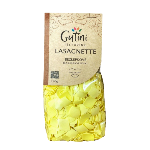 Gutini bezlepkové těstoviny LASAGNETTE 250 g