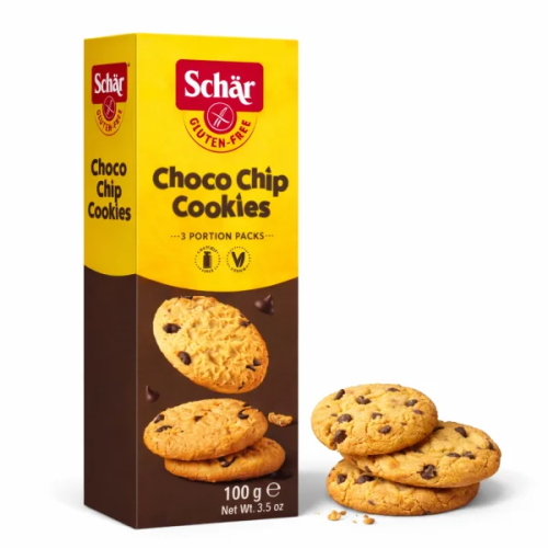 SCHÄR - sušenky Choco Chip Cookies 100g